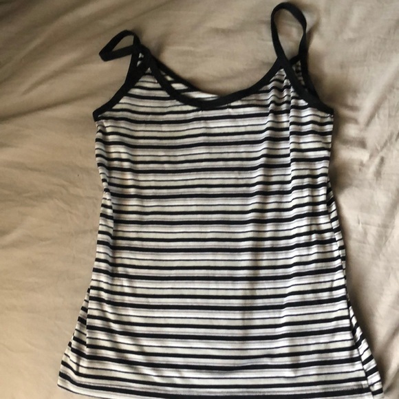Cute grey striped tank top. Offers welcome🤍 - Picture 1 of 3